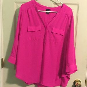 Women’s bright pink blouse!